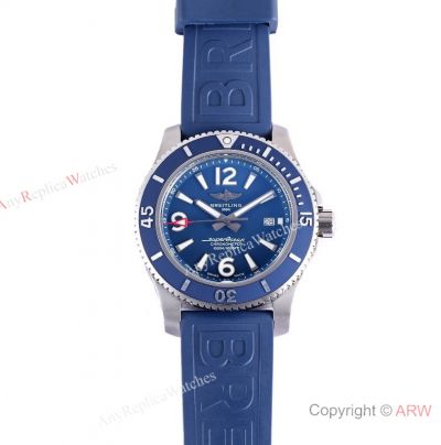 BLS Factory Breitling 44mm Super Ocean 2824 Movement Blue Dial Replica Watch